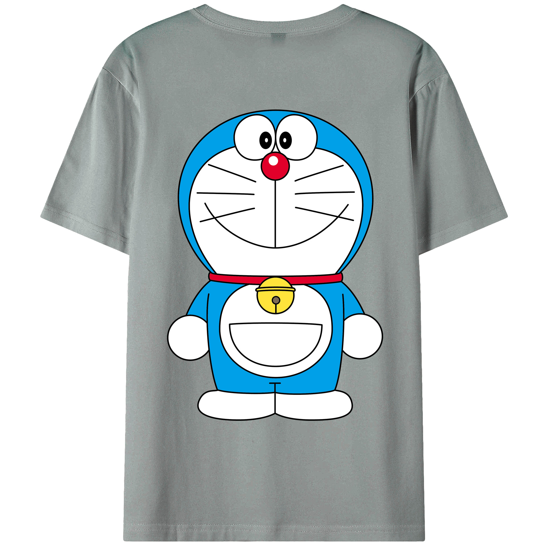 （画像用） ドラえもん Doraemon 綿100％ メンズ半袖Tシャツ（バックプリント） 通気性